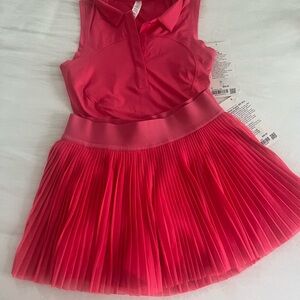 Lululemon Athletica Pink Polo Shirt and skirt